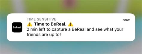 time to bereal notification|Getting every notification EXCEPT “time to bereal”